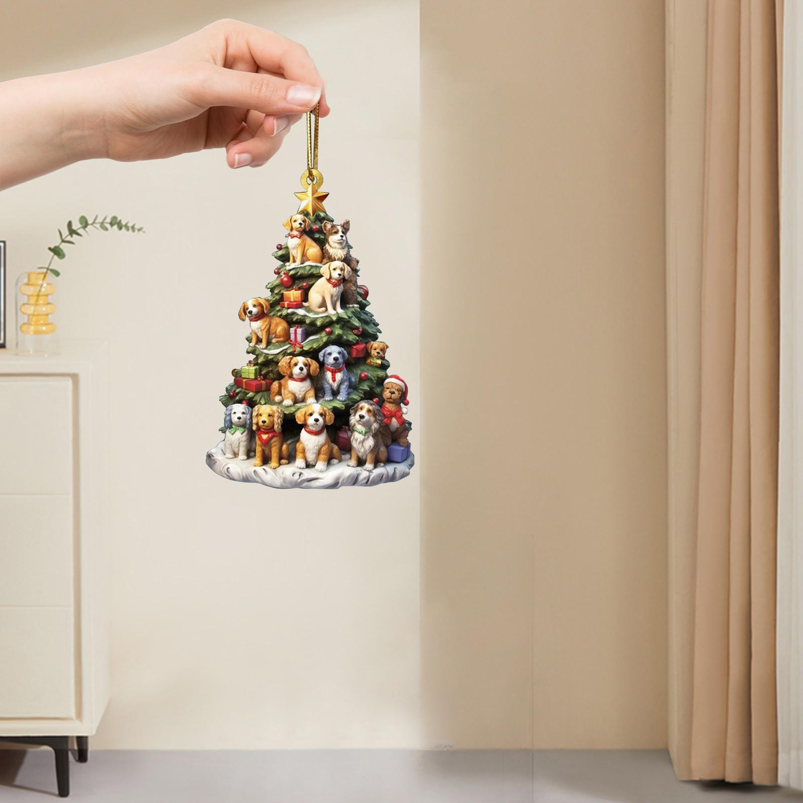 Подвеска в виде собачки на рождественскую елку — фото 4