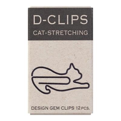 Boîte Mini D-Clips MIDORI - Trombonnes Design Chat qui s'étire (43350006)
