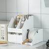 Beveled Storage Box, Plastic Kitchen Fruit and Vegetable Storage Basket, Desktop File Organization and Storage Box