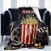 1PC Custom Name Movie Night Popcorn Party Outdooor Flannel Blankets Patterns Throw Blanket All-Season Soft Gift for Couch, Bed, Camping Gifts