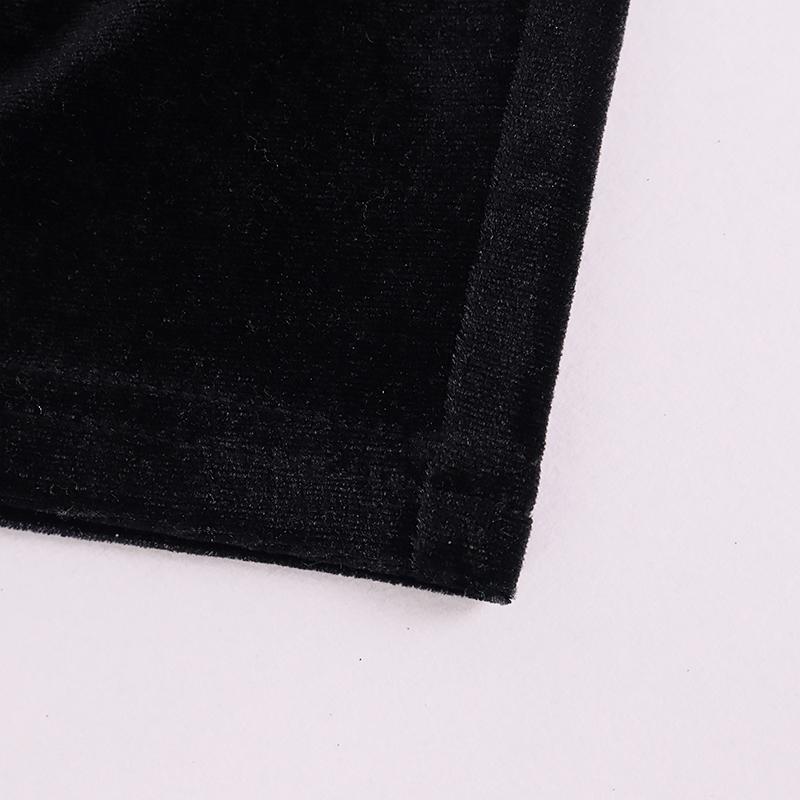 Single Shoulder Midi Dress Cut Out Mesh Velour Sexy Split Black Dress Woman Elegant Fashion Bodycon Party Wear