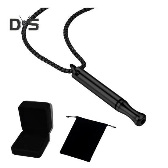 

Ожерелье из нержавеющей стали с подвеской для дыхания, осознанного расслабления, здоровья, улучшенного дыхания, снятия стресса 1pc чёрный