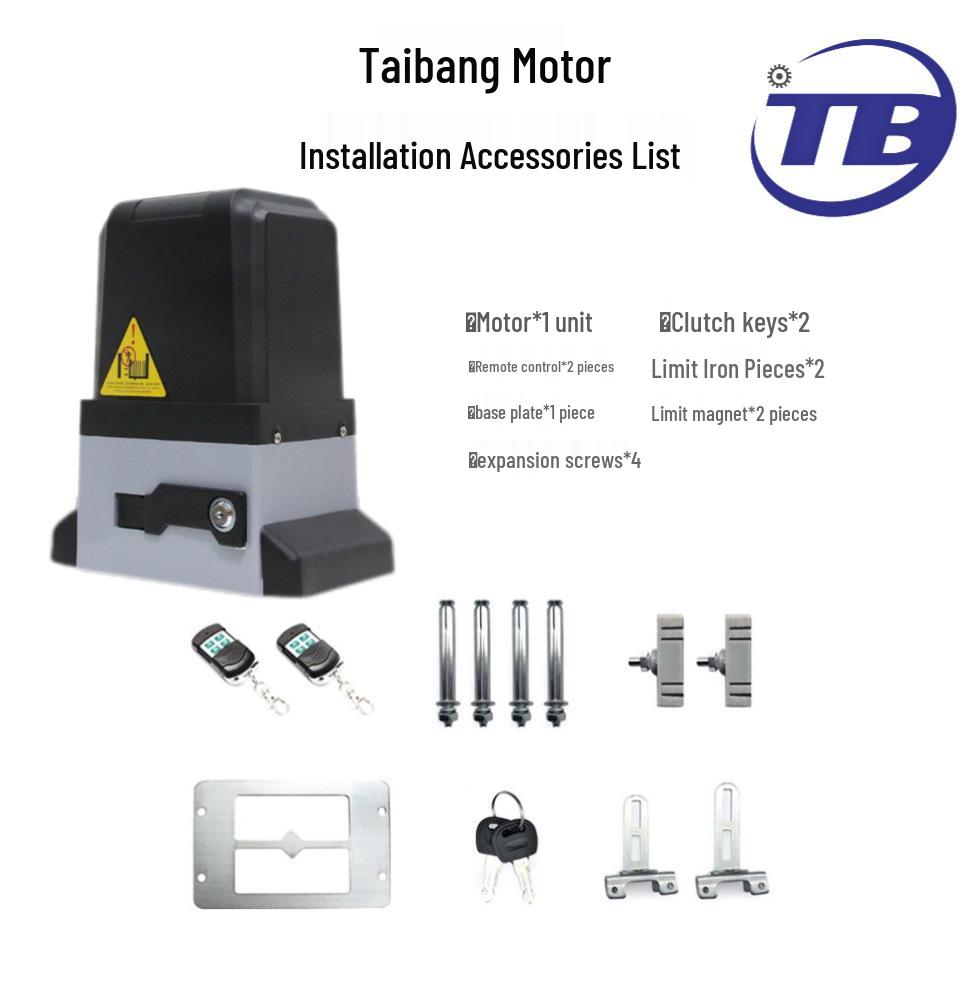 Sliding Door Motor with Smart Remote Control for Automatic Villa Doors 370W Integrated Machine