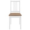 Chaises de salle à manger - Maison Exclusive - Lot de 4 - Bois massif - Coussin blanc crème