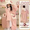 YUZHAOLIN Women's Plush Coral Fleece Hooded Loungewear Set