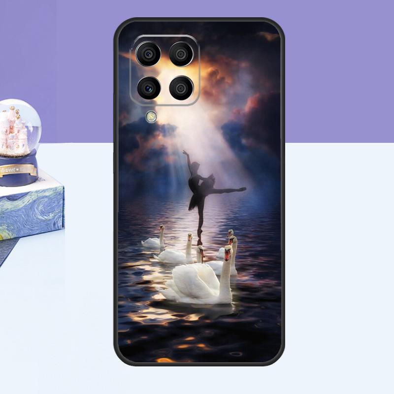 Swan Dance Ballet Case For Samsung Galaxy M52 M32 M12 M21 M15 M55 M56 M36 M16 M06 M13 M33 M53 M14 M34 M54 M31