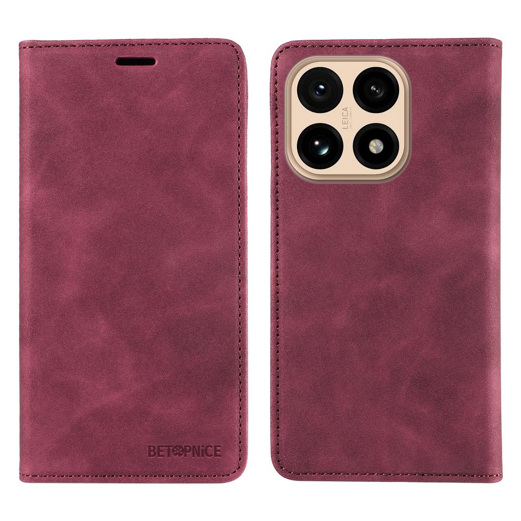 Für Xiaomi 15T Hülle BETOPNICE Magnetverschluss RFID-Blockierendes Portemonnaie Ständer Leder Handyhülle