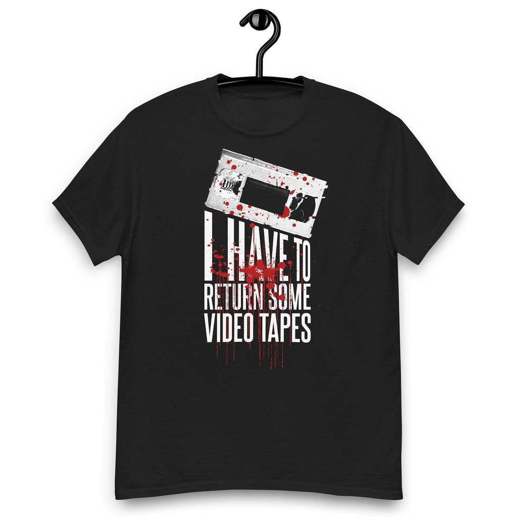 American Psycho Movie - Patrick Bateman I have to return some Video Tapes Quote T-shirt