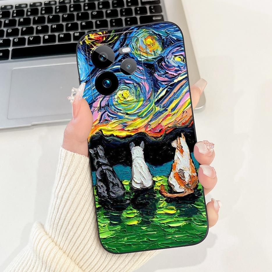 For Realme GT7 Pro 5G Case RMX5010 Cute Fashion Cartoon Cover Soft TPU Phone Case For Realme GT 7 GT7 T GT7T 5G Back Cover Coque