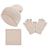 Color Knit 3-Piece Set, Winter Hats for Everyday Wear and Outdoor Activities