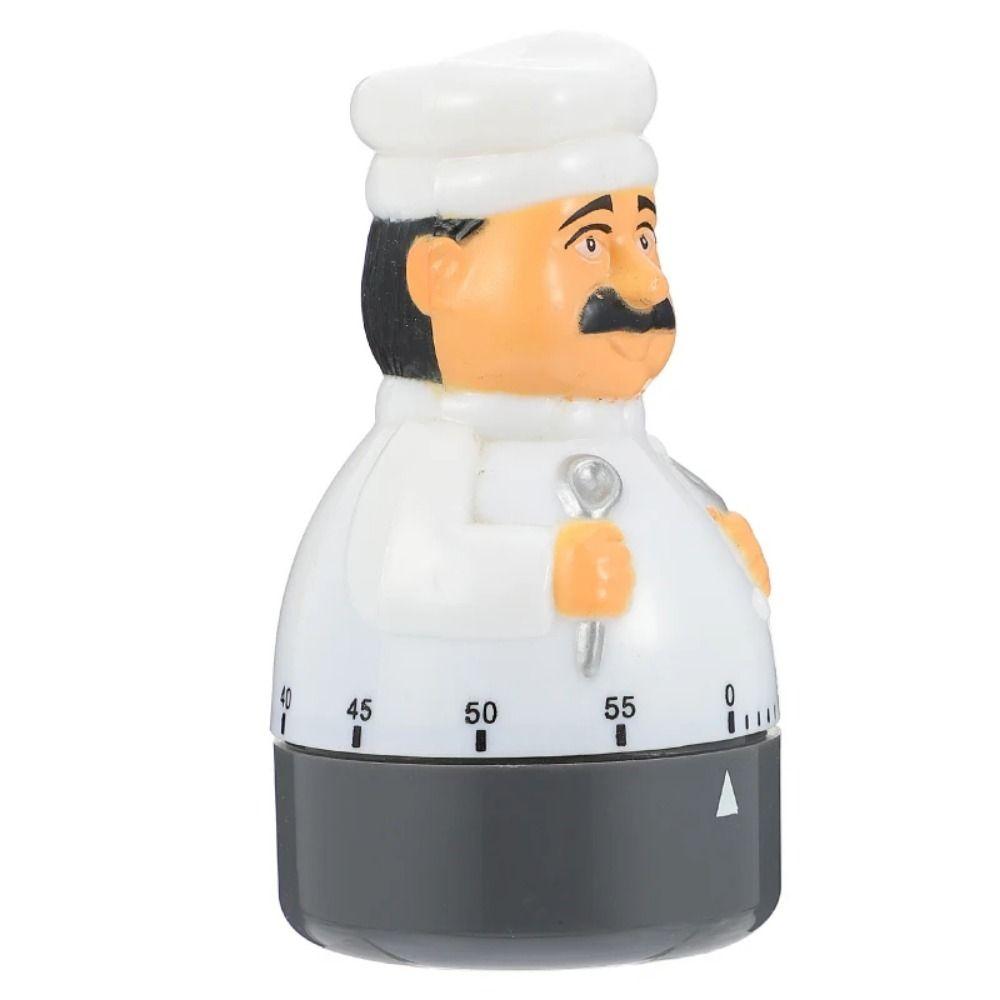 Chef Shaped Kitchen Timer Cartoon Cooking Baking Helper Cooking Time Manager Clock  Shower