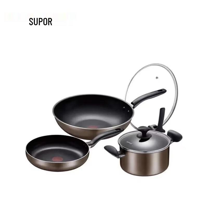 SUPOR Red Dot 3-Piece Cookware Set