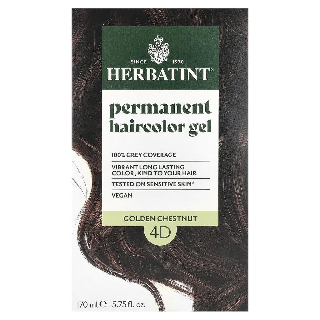 Permanent Color Gel, 4D, Golden Chestnut, 135Ml (4.56Fl Oz)