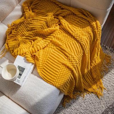 Canapé Nordique Luxe Léger Couverture Cape Châle Couverture de Sieste pour Bureau