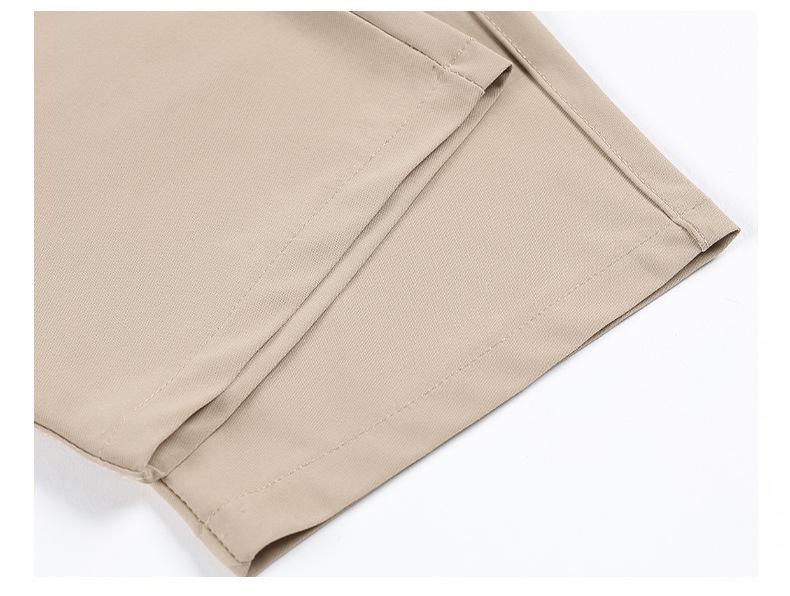 Dámské letní lehké kalhoty z ledového hedvábí - devítidélkové, volné s rovnými nohavicemi pro ženy středního a staršího věku