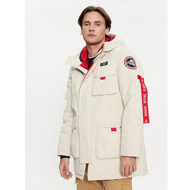 Зимняя куртка Aeronautica Militare 232AB2110CT3160 Ecru Regular Fit