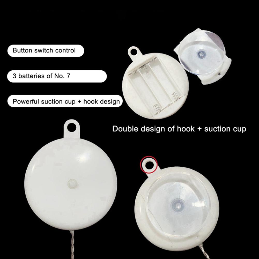 4pcs LED String Lights Room Party Festival Decorative Lights 3 AAA Batteries Powered