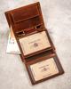 Large men's leather wallet with embossed zodiac sign - Peterson
