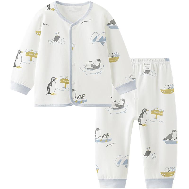 TONGTAI Kids' Pure Cotton Thermal Underwear & Pajama Set
