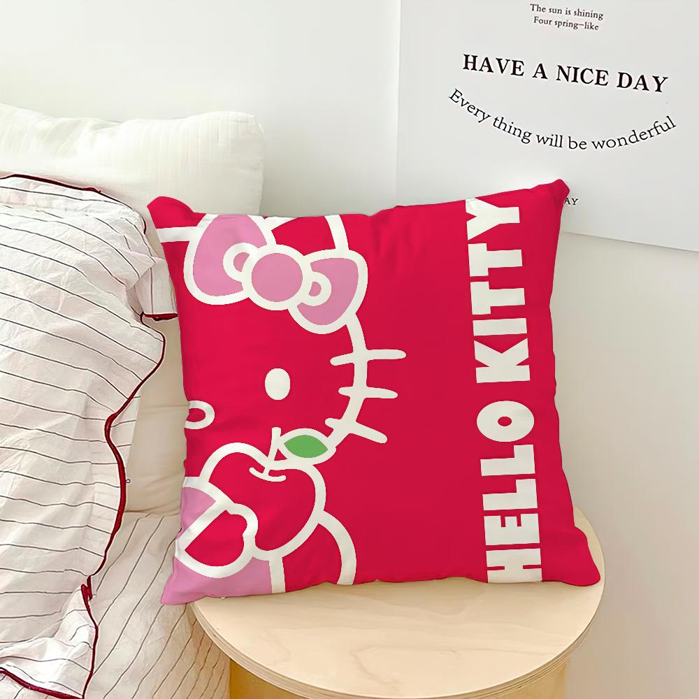 cartoon art cute cat h-HelloKitty SRO cushion cover soft Pillow Case for Sofa Living Room Home office Decor Protective Covers