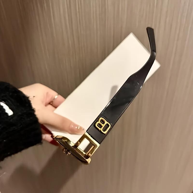 1pc Women'S Y2K Retro Square Fashion Glasses Lightweight Comfortable for Daily Wear Pography Essential Durable Family Gift