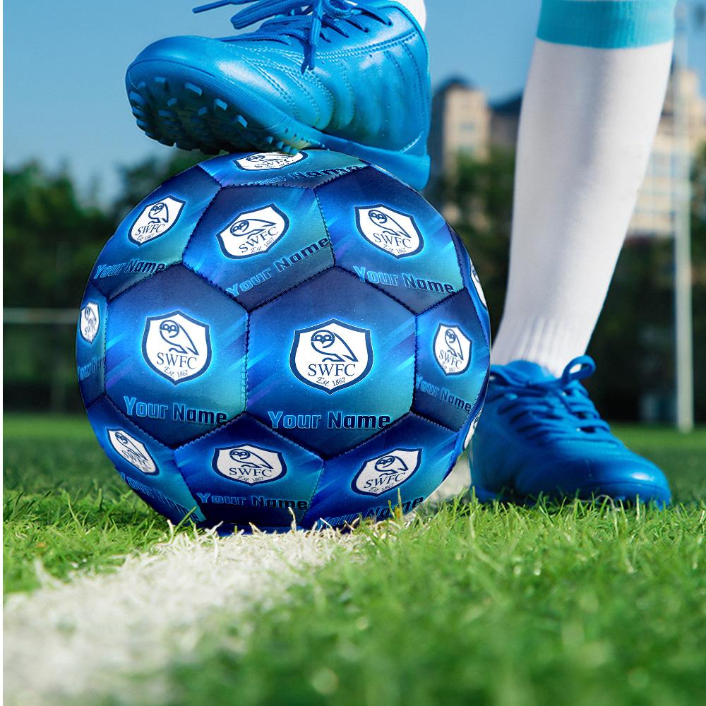 Sheffield Wednesday FC Fashion Size 5 Football Wearproof Non‑Slip Soccer Ball For Sports Training Entertainment Use