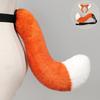 Fox Ear Headband Tail Set Adult Costume Party Cosplay Animal Festival Accessory Orange White Or Brown