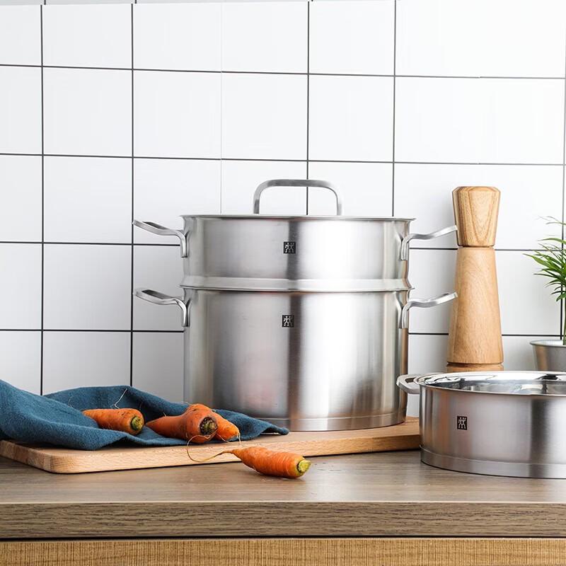 ZWILLING Moment Deep Stockpot and Steamer Set (24cm)