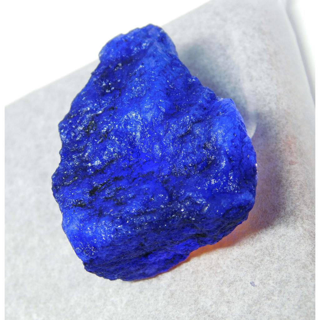 Natural Sapphire Blue Rough 131.35 Ct CERTIFIED Loose Gemstone Uncut Rough A-2234