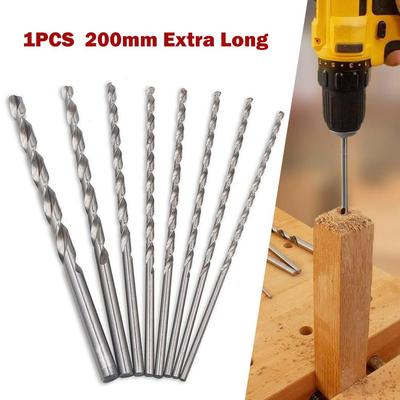 1 broca extra larga de acero de alta velocidad de 2 a 10 mm
