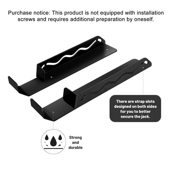 2 Buc. Suport Raft Cric de Podea Montare pe Perete Organizator Portant Puternic Ușor de Instalat Suport Cric Hidraulic cu Roți Suporturi de Depozitare