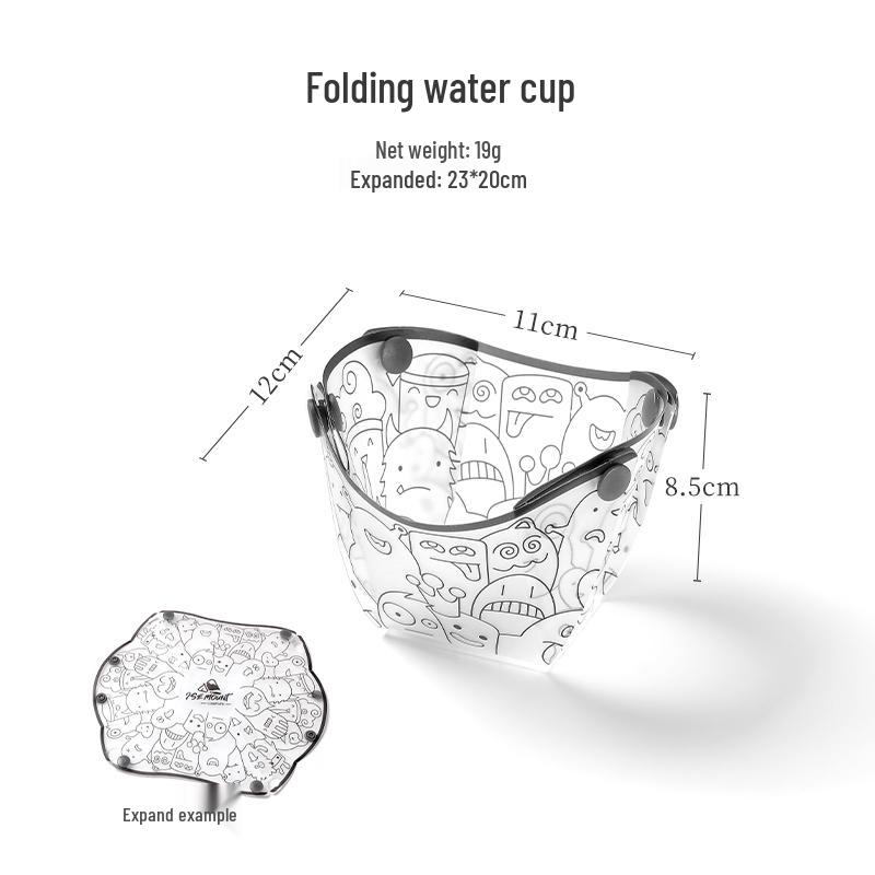 Portable Multi-Purpose Cutlery Set with Folding Bowl, Plate, Coffee Filter, Funnel, and Water Cup