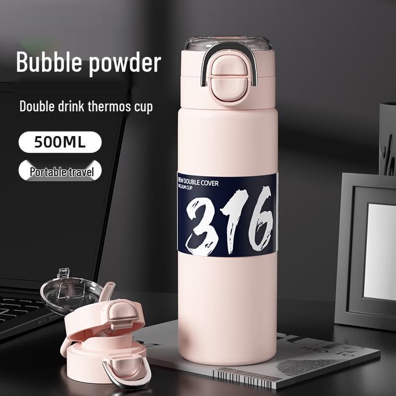 OLOEY 316 Stainless Steel Pop-Up Lid Vacuum Thermos