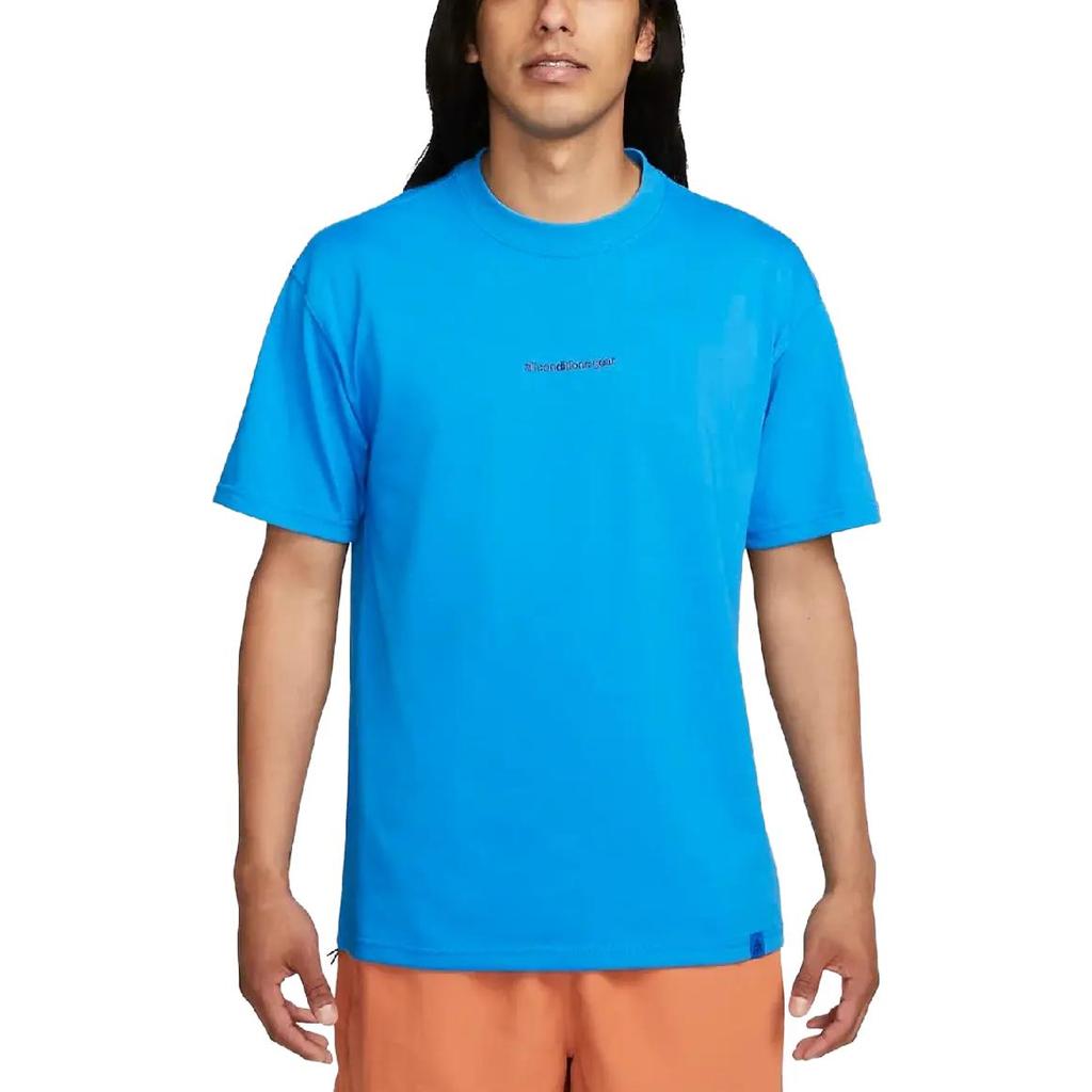 Nike ACG Letter Embroidery Crew Neck Short Sleeve T-Shirt Men Tops Blue FJ2137-435