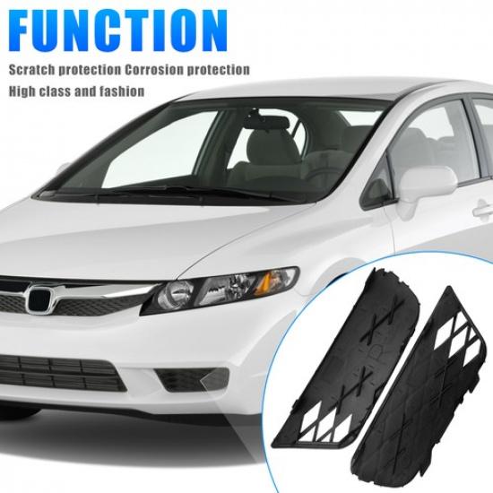 Front Outer Lower Fog Light Cover Set For 2009-2011 Honda Civic 71106SNAA50