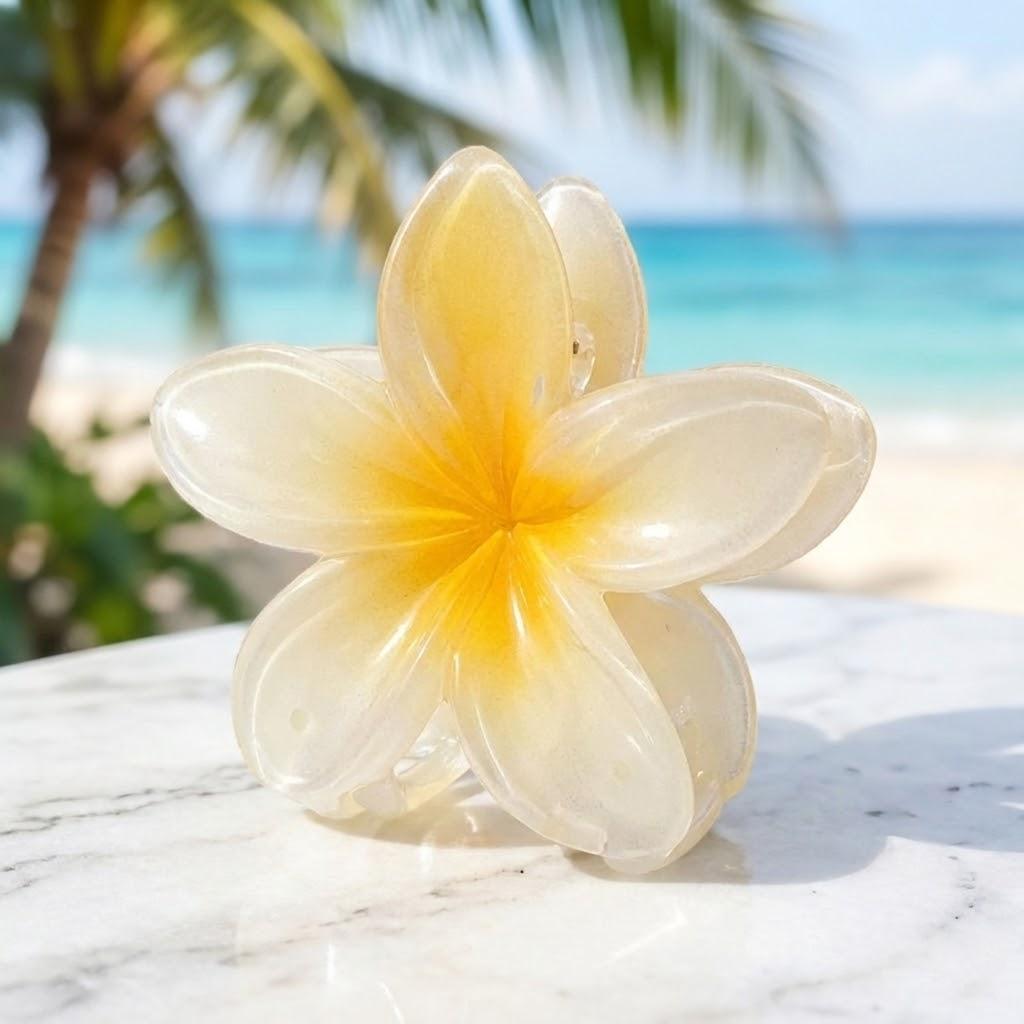 

Gradient Flower Acrylic Hair Clips for Women Girls Sweet Ponytail Shark Hairpin Barrettes Cute Summer Hair Accessories жёлтый