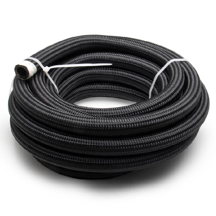 Black Braided Oil Fuel Fitting Hose AN4 AN6 AN8 AN10 AN12 Auto Fuel Hose Pipe