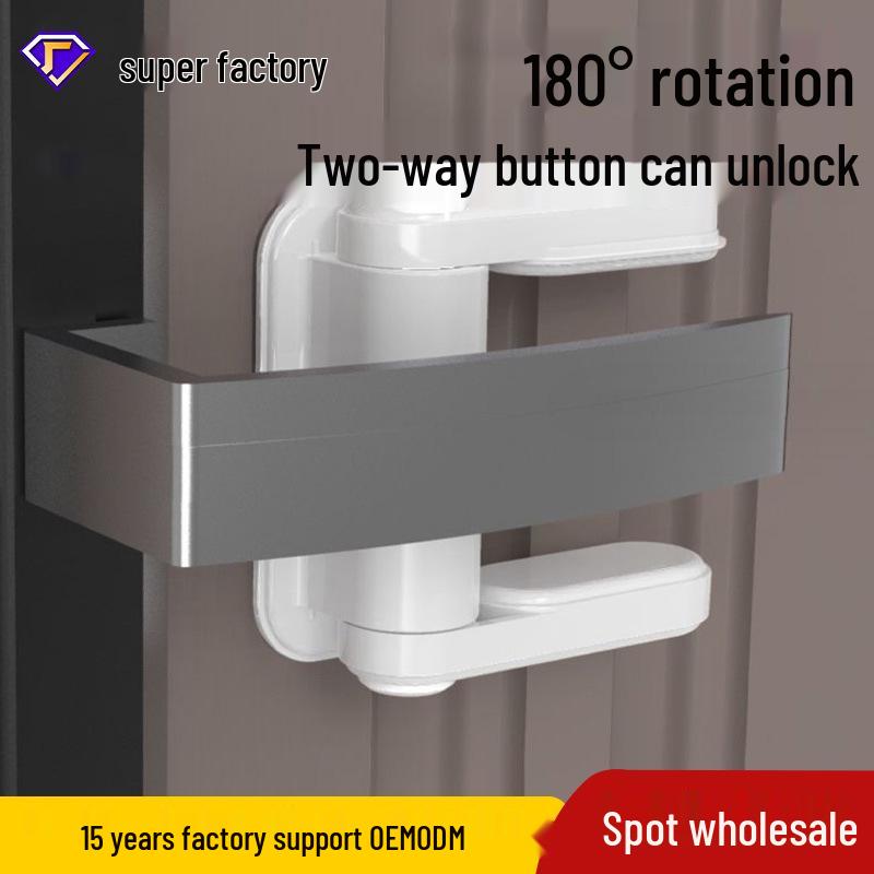 

Child Safety & Anti-Pet Lock for Cabinets, Drawers, Windows, Doors, & Handles 1 Pack Card