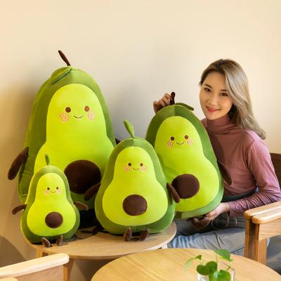 Brinquedos de Pelúcia de Abacate Almofada Longa para Hora do Almoço Boneca Tamanho Grande Almofada para Dormir Boneca de Pano Boneca Presente