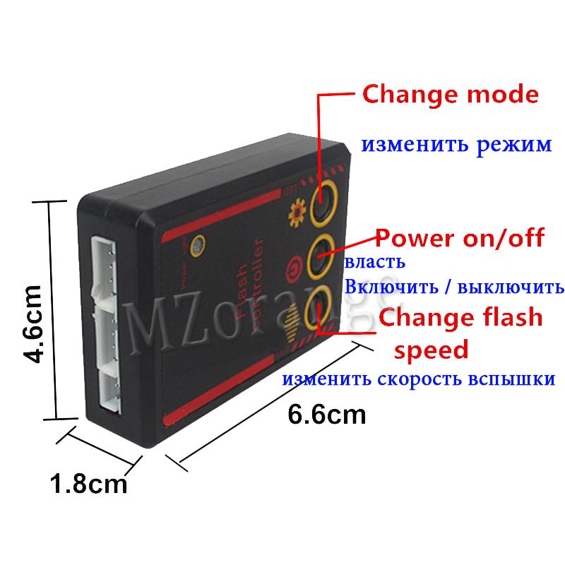 2 LED Lumini Stroboscopice de Poliție pentru Grila Frontală a Mașinii Semnal Universal Intermitent Lumină Stroboscopică de Urgență Accesorii Auto