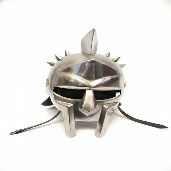 Medieval Gladiator Helmet Steel Roman Helmet with Spikes