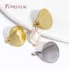 Earring Hooks Shvenzy Accessories 18K Real Gold Plated Basic Earwires Fasteners For DIY Fashion Women Earrings Making Findings