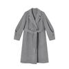 Xiangying Women's Mid-Length Wool-Cashmere Blend Double-Faced Coat