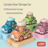 Children's Rotating Cartoon Inertial Toy Car with Storage & Swinging Gear