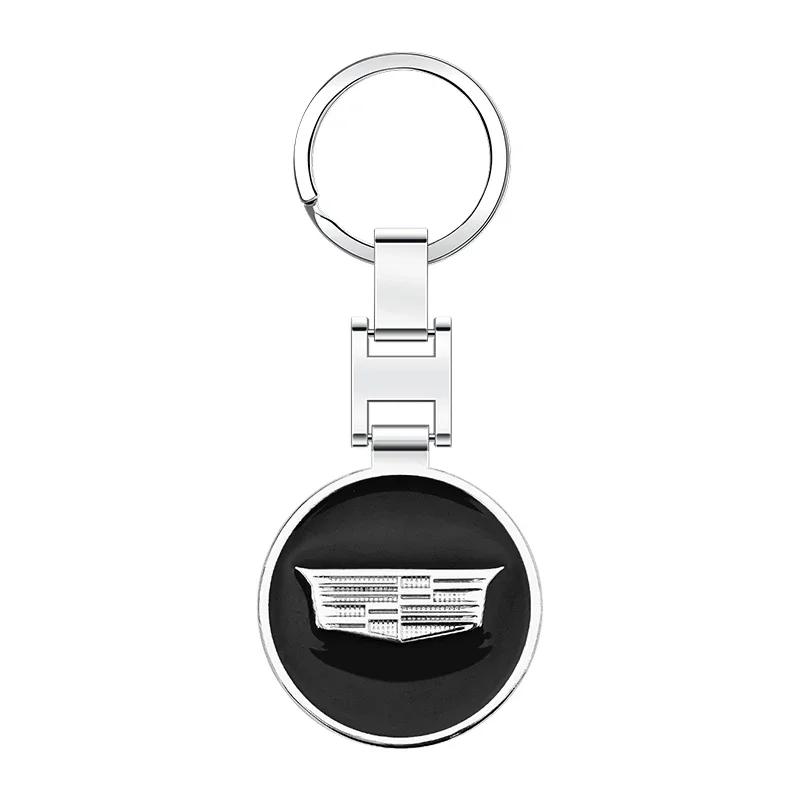 1pcs 3D Metal Car KeyChain Key Ring Chain Auto Styling Accessories For Cadillac Escalade CTS ATS SRX XTS XT5 STS CT5 CT6 BLS XLR