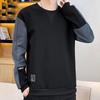 Felpe patchwork primavera autunno moda maschile uomo manica lunga tutto abbinato stile coreano abiti casual larghi