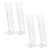 4 Pcs Acrylic Hair Band Display Stand Hair Clasp Hair Clasp Jewelry Display Holder for Shop Transparent
