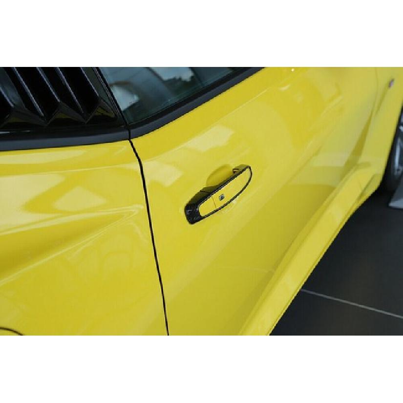 Exterior Door Handle Bowl Cover Trim for 2017+ Chevrolet Camaro Carbon Fiber H