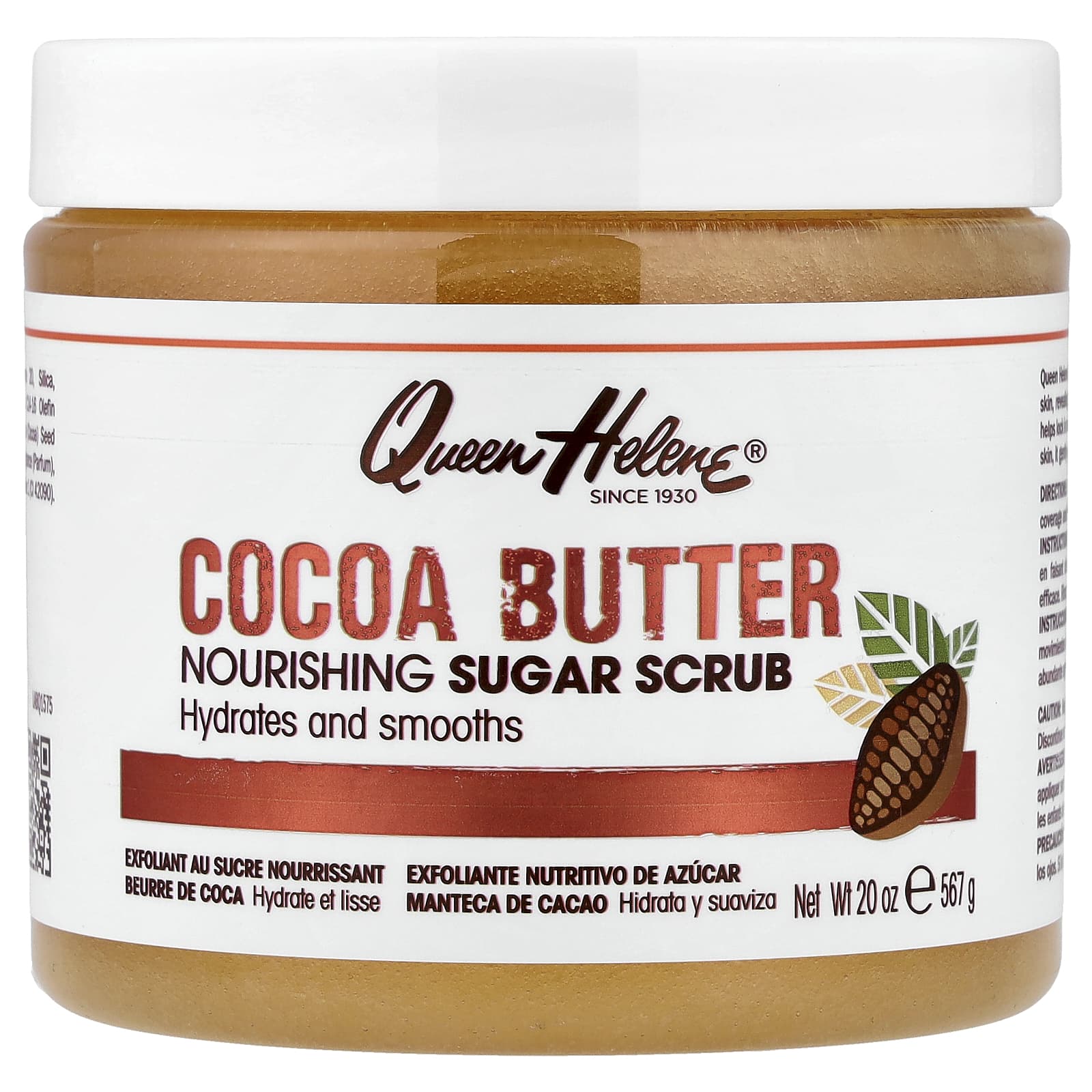 Queen Helene, Nourishing Sugar Scrub, Cocoa Butter, 20 oz (567 g)