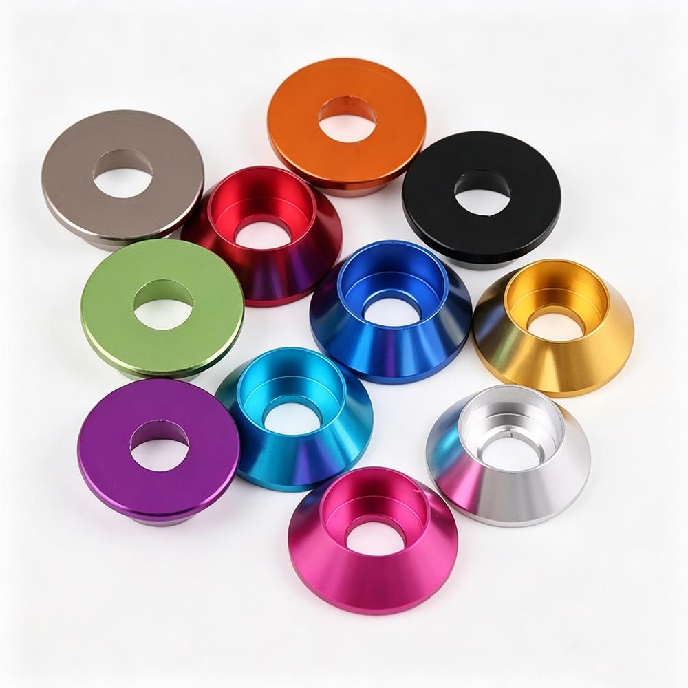 11/22pcs Aluminum Washer M2M2.5M3M4M5M6M8 Colorful Aluminum Alloy Mix Set Cap Head Gasket Washer for DIN912 Screw RC Model Parts